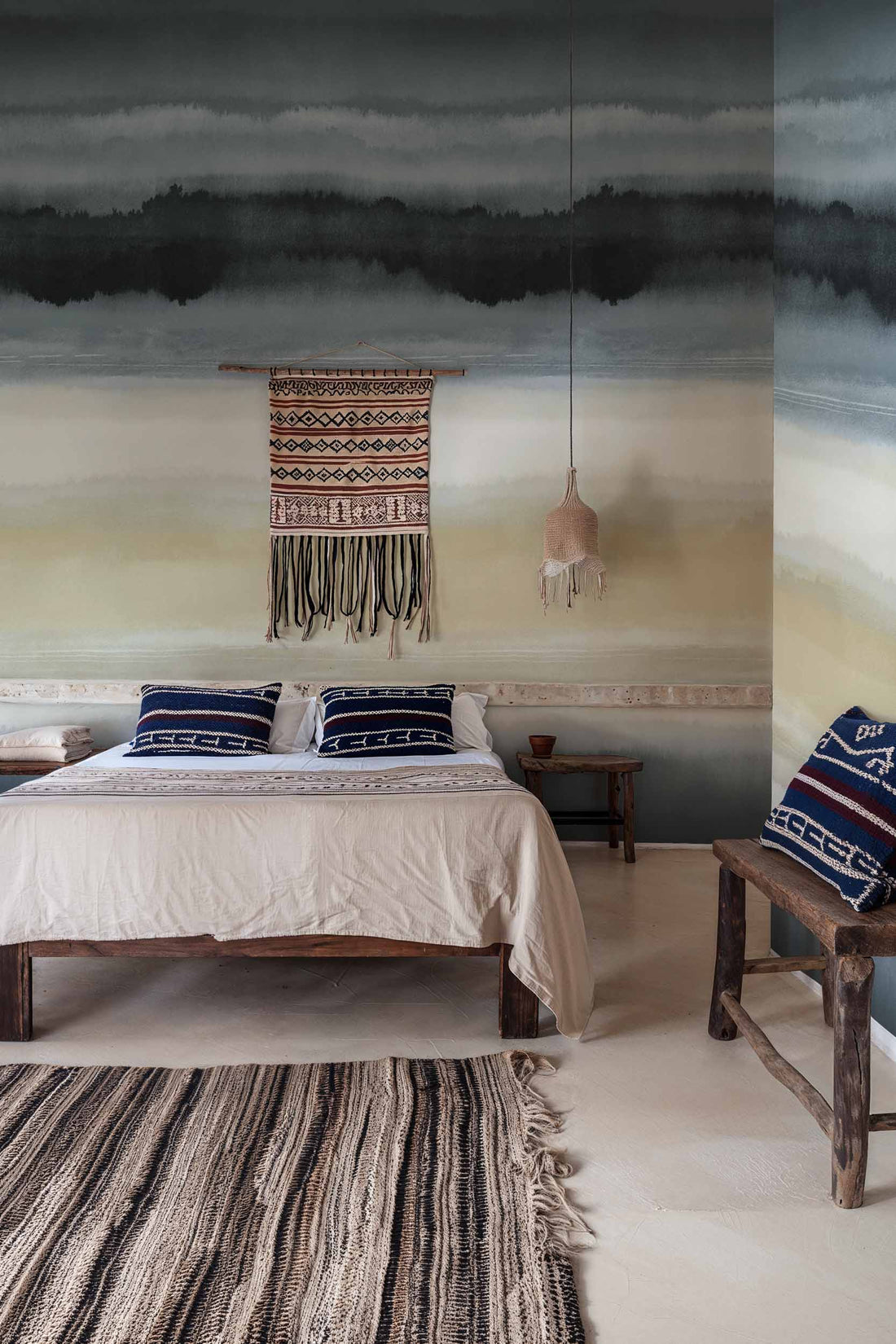 Coordonné Behang Gaban Índigo C00057