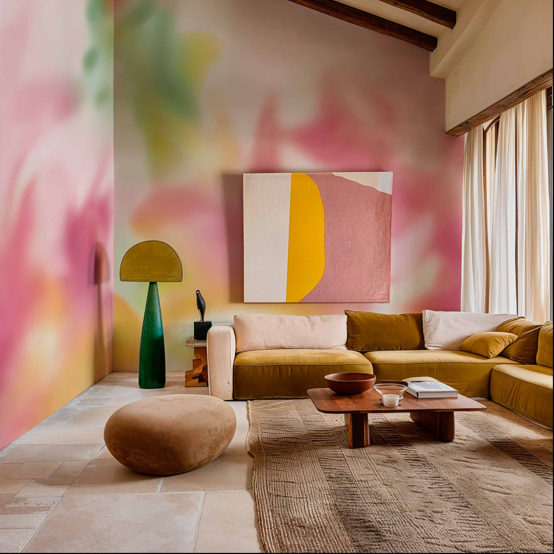 Coordonné Behang Maravillas Pink C00143