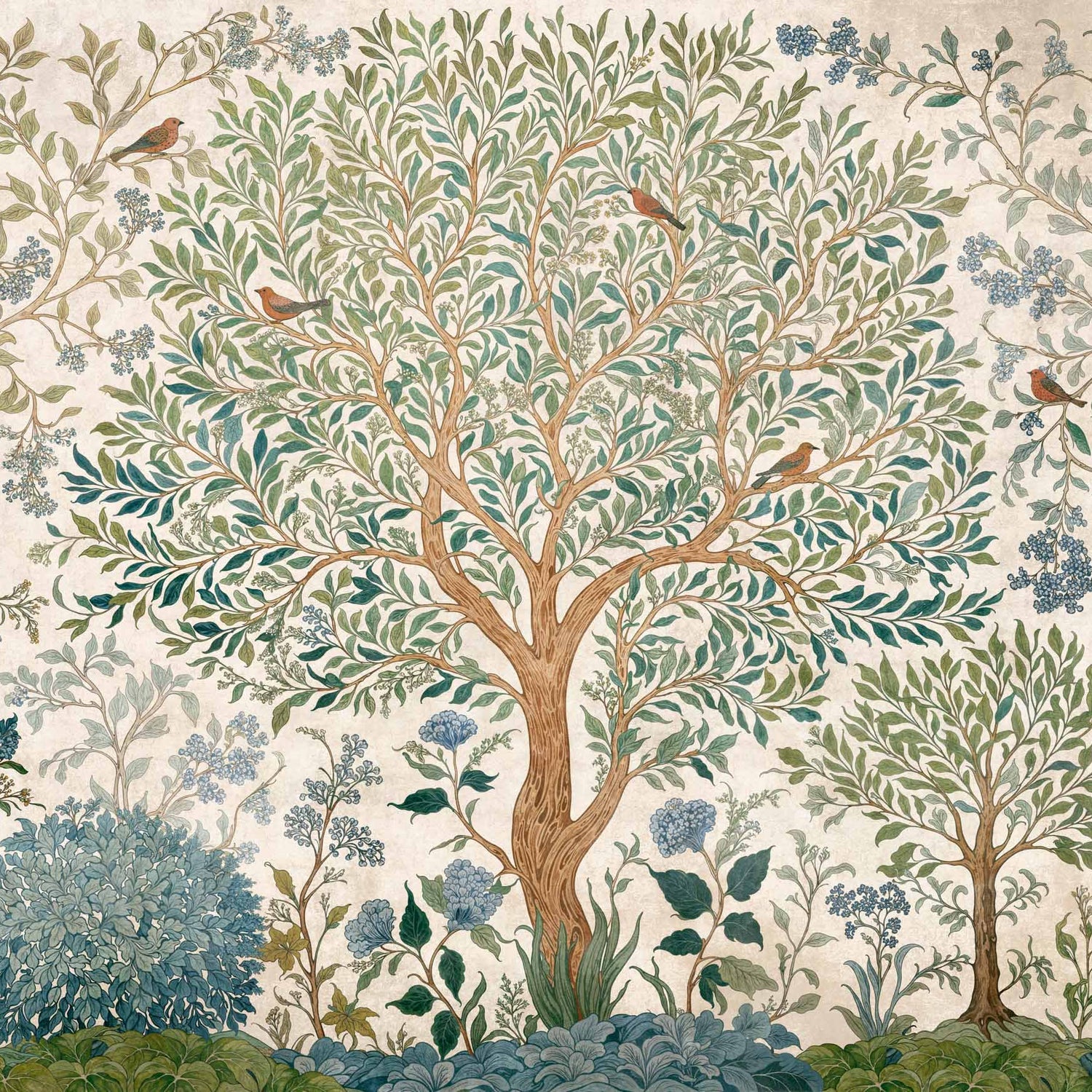 Coordonné Behang Varanasi Tree Stone D00151