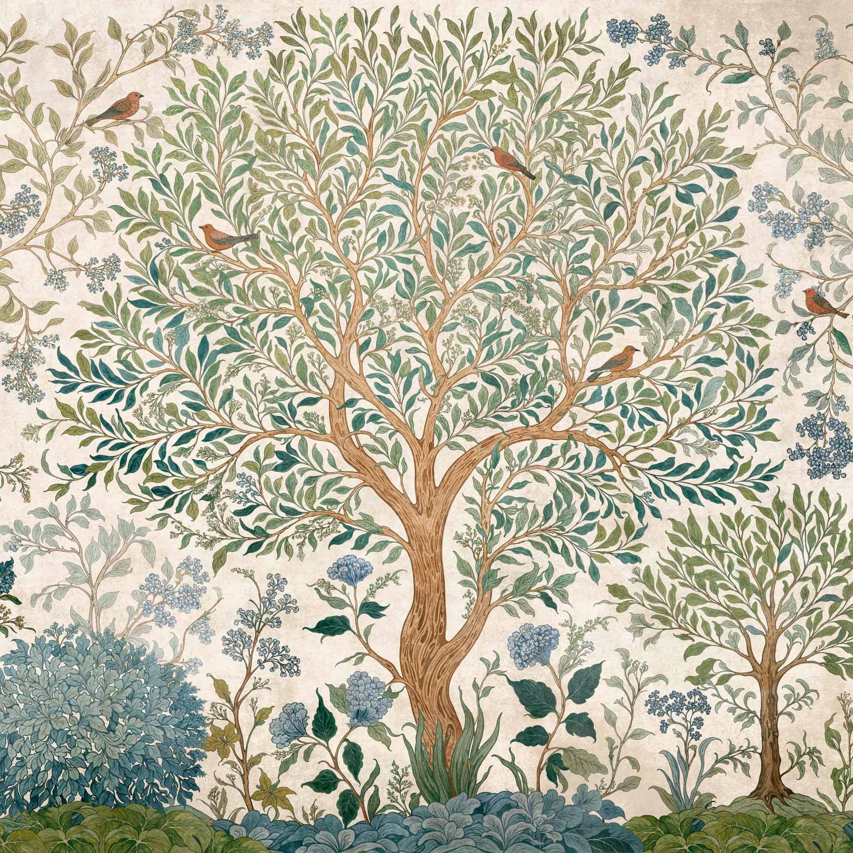 Coordonné Behang Varanasi Tree Stone D00151