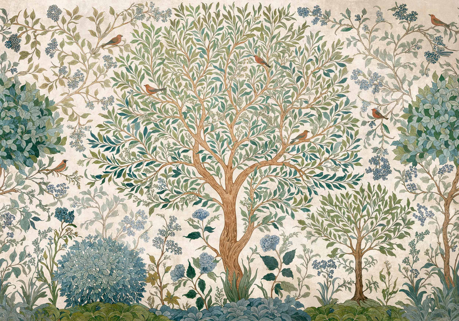 Coordonné Behang Varanasi Tree Stone D00151