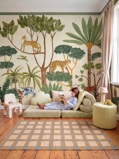 Coordonné Behang WildWood Emerald D00386