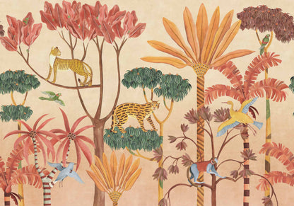 Coordonné Behang WildWood Peach D00384
