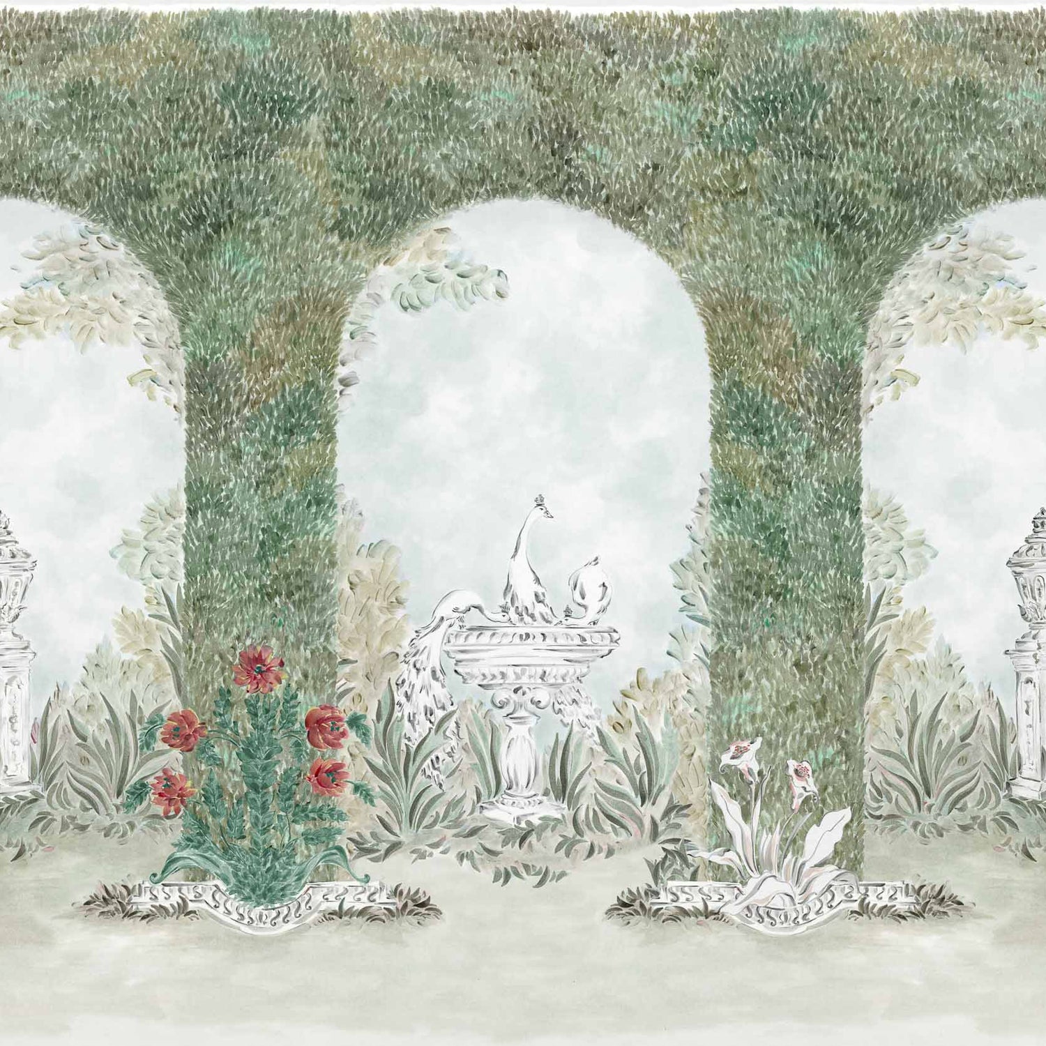 Coordonné behang Alcazar Celadon YSP0635