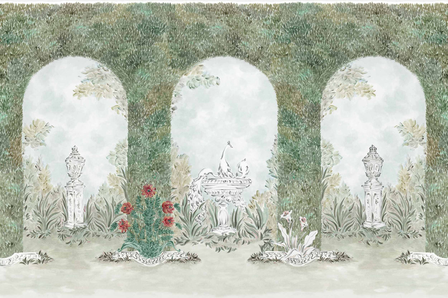 Coordonné behang Alcazar Celadon YSP0635