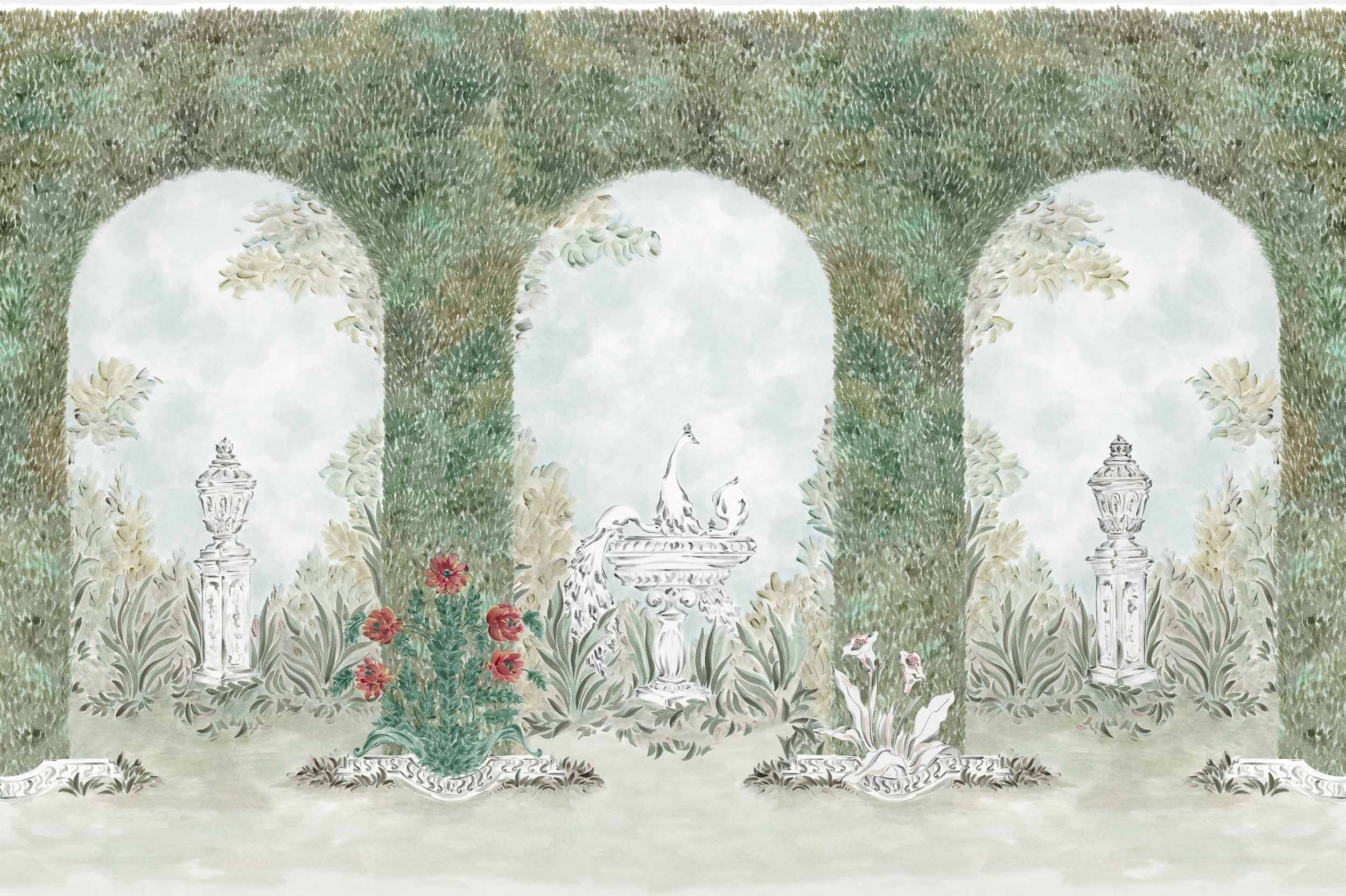 Coordonné behang Alcazar Celadon YSP0635