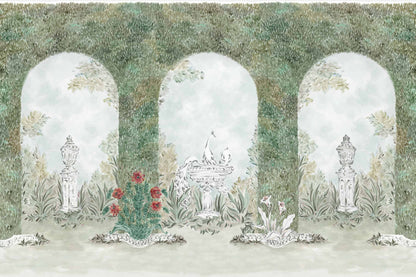 Coordonné behang Alcazar Celadon YSP0635