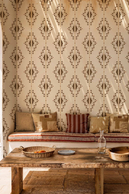 Coordonné behang Andes Arena C00030