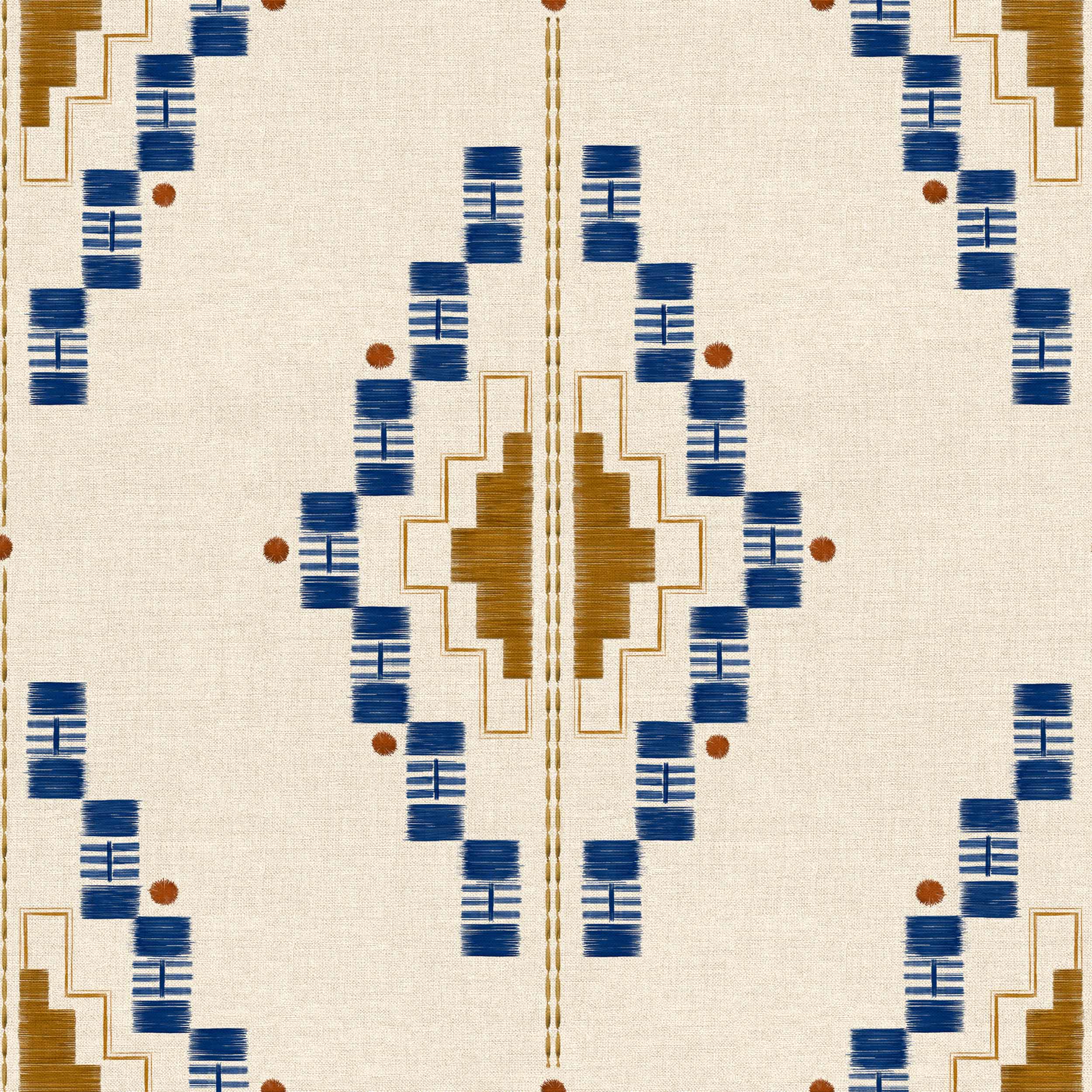 Coordonné behang Andes Índigo C00027