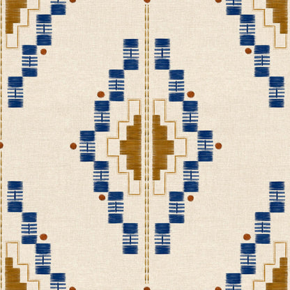 Coordonné behang Andes Índigo C00027