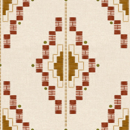 Coordonné behang Andes Terracota C00026