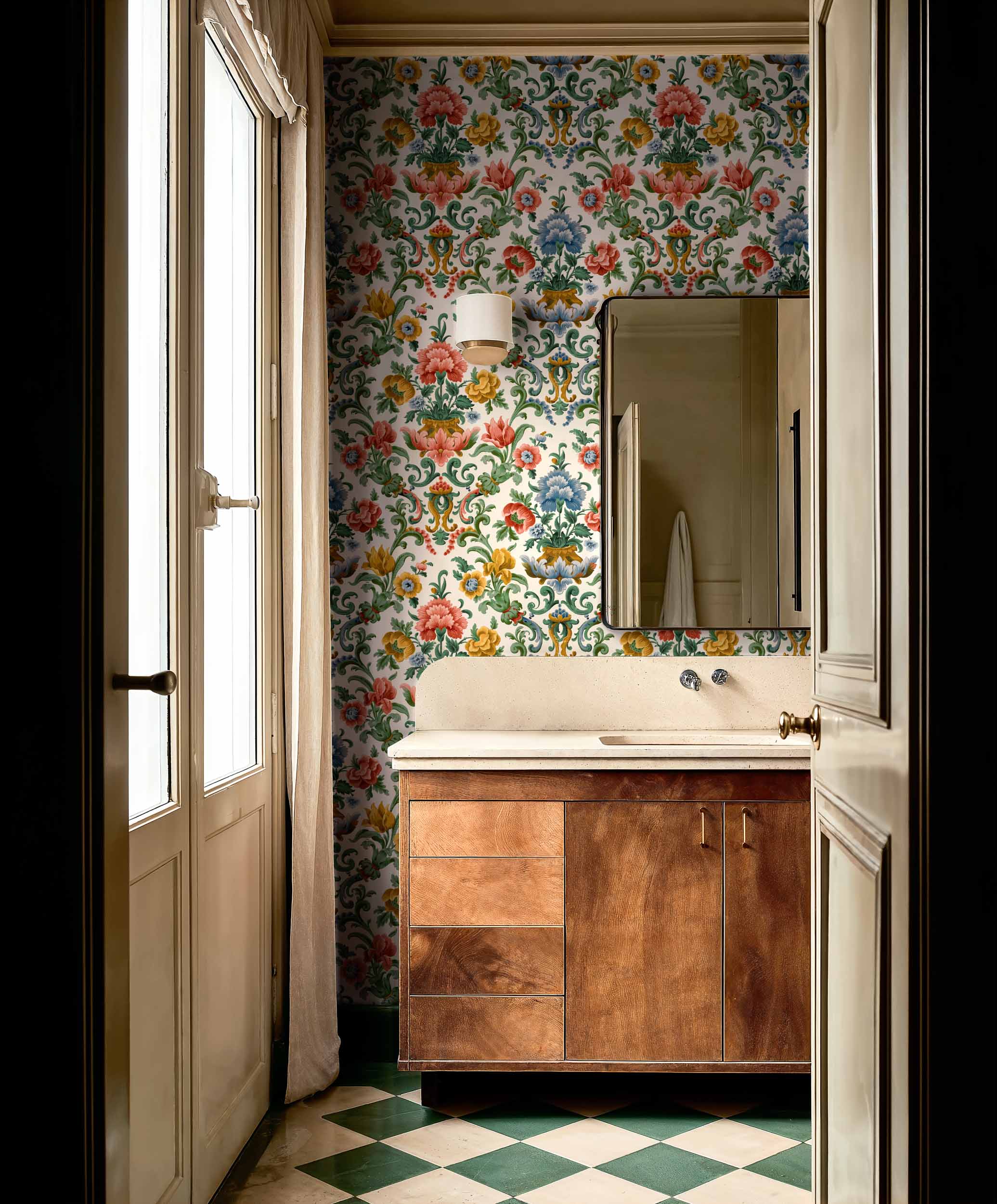 Coordonné behang Aranjuez Damask Coral D00132