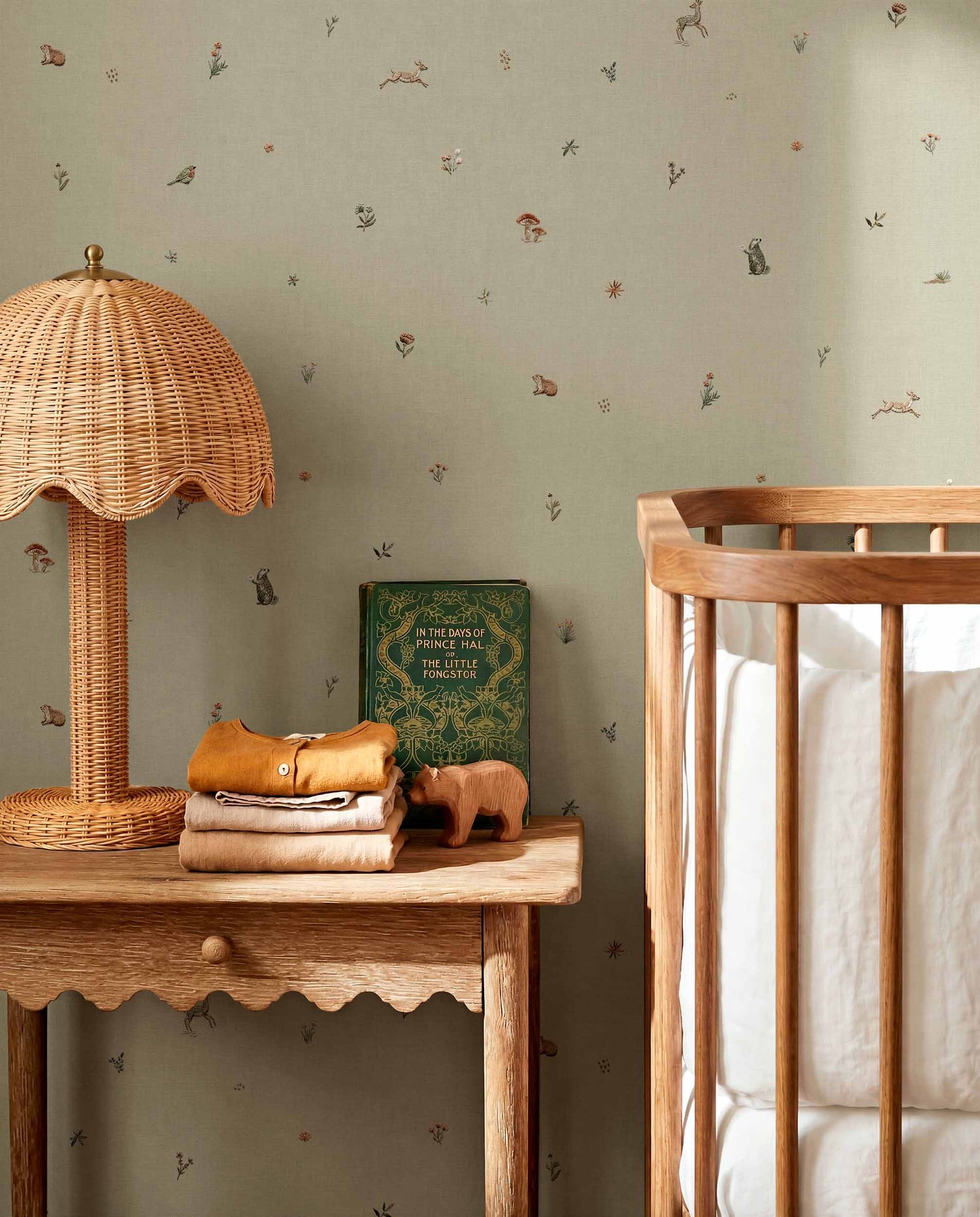 Coordonné behang Bambis Mint D00330