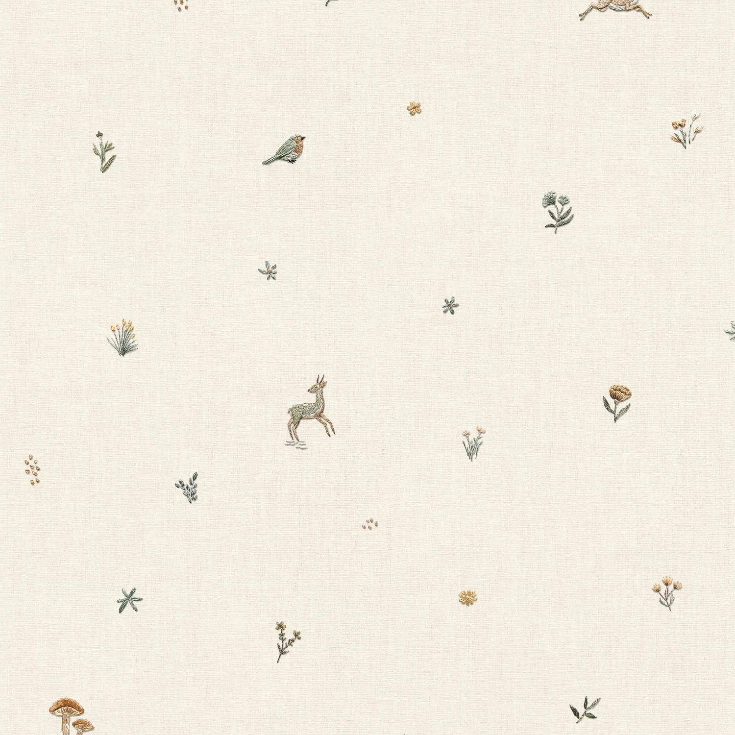 Coordonné behang Bambis Natural D00327