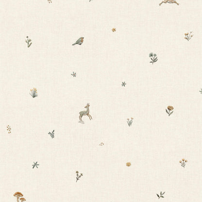 Coordonné behang Bambis Natural D00327