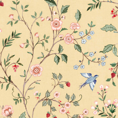 Coordonné behang Bucolic Buttercream D00301
