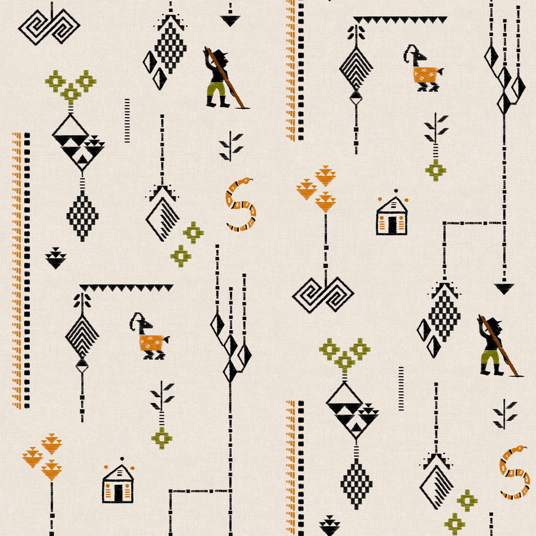 Coordonné behang Criollo Arena C00025