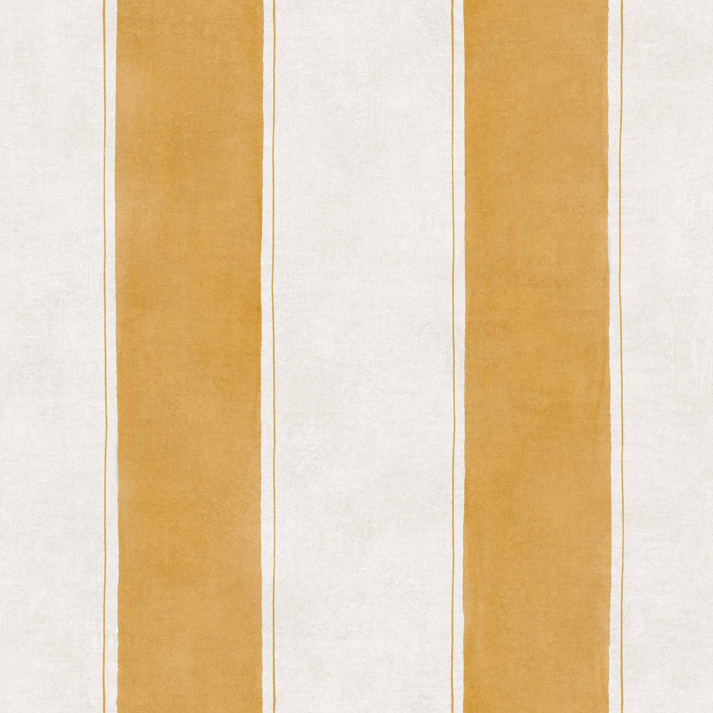 Coordonné behang Florentine Stripe Mustard D00117