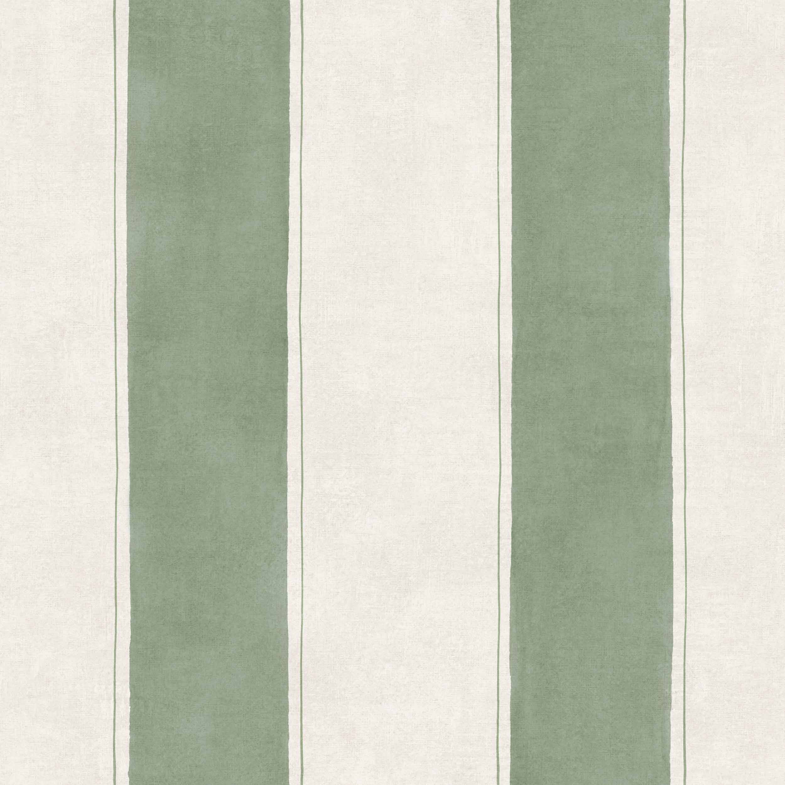 Coordonné behang Florentine Stripe Sage D00113