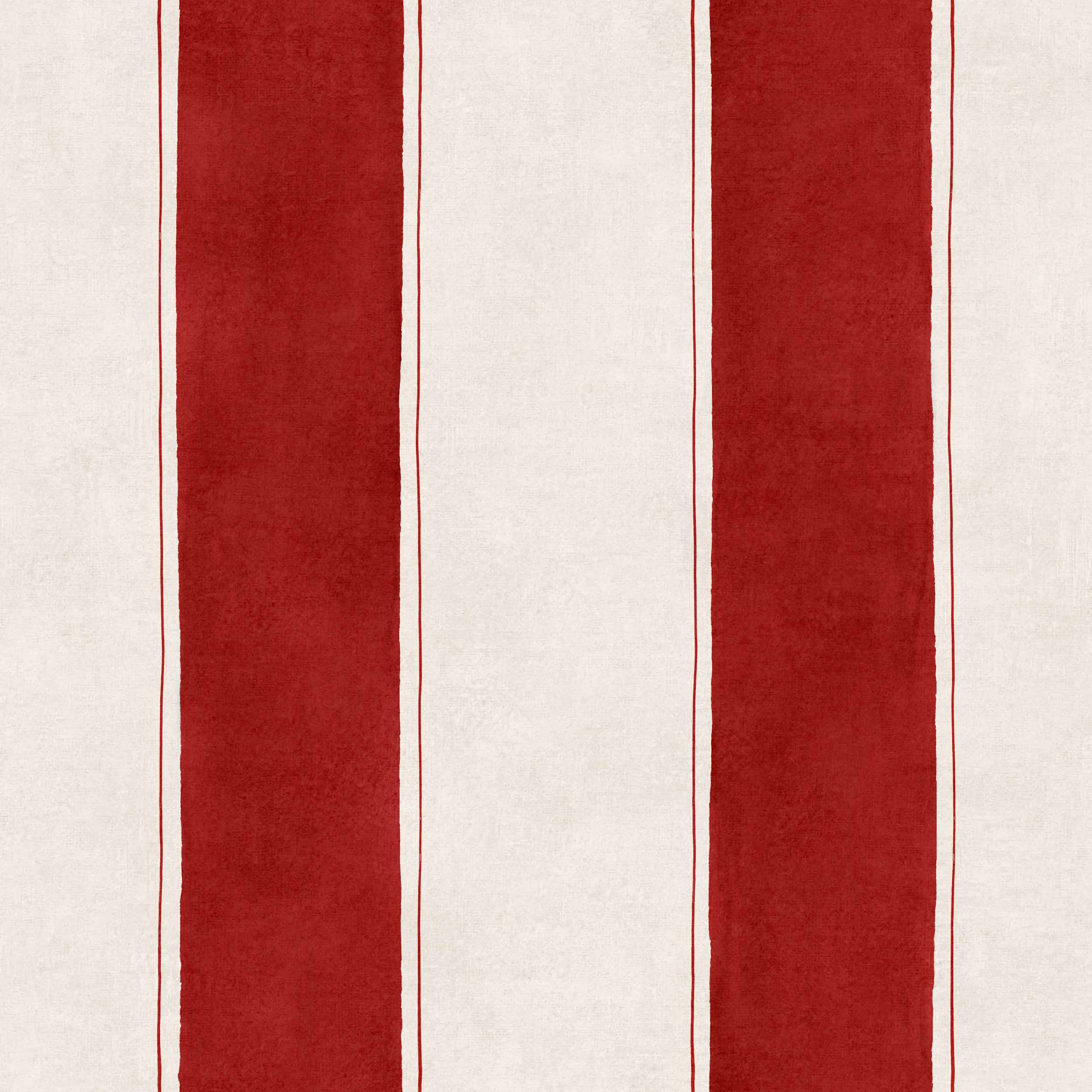 Coordonné behang Florentine Stripe Vermilion D00120