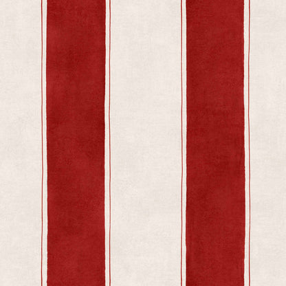 Coordonné behang Florentine Stripe Vermilion D00120