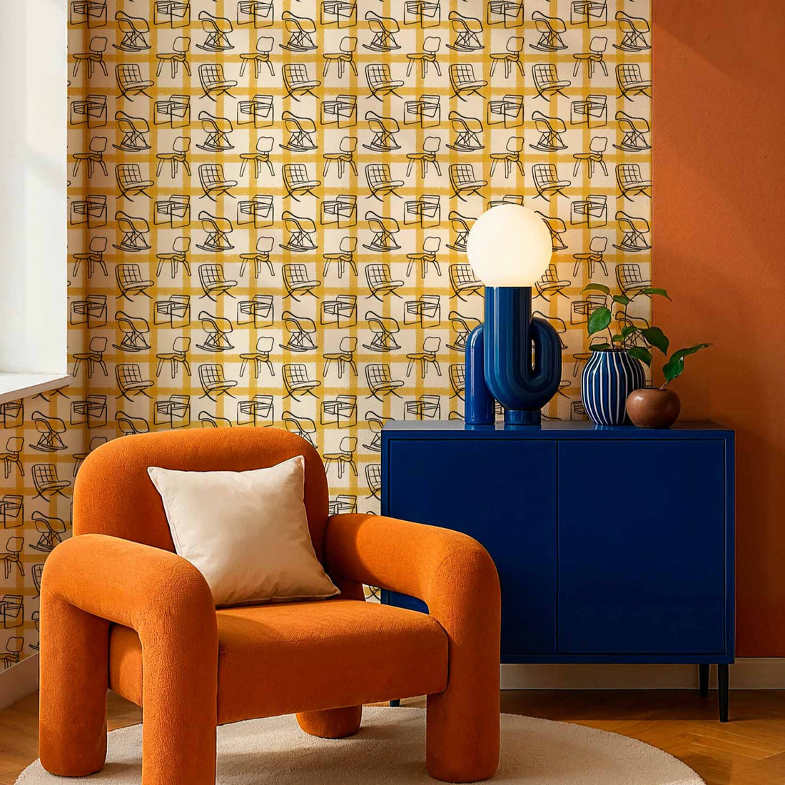 Coordonné behang Icónicos Golden C00120