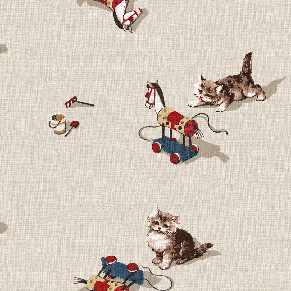 Coordonné behang Kittens Natural D00316