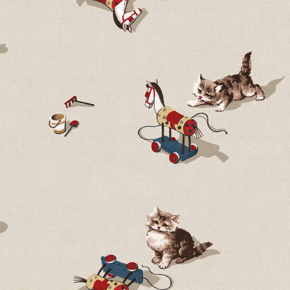 Coordonné behang Kittens Natural D00316