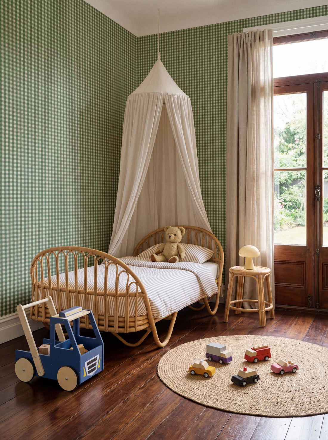 Coordonné behang Lunch  Emerald D00308 kidsroom
