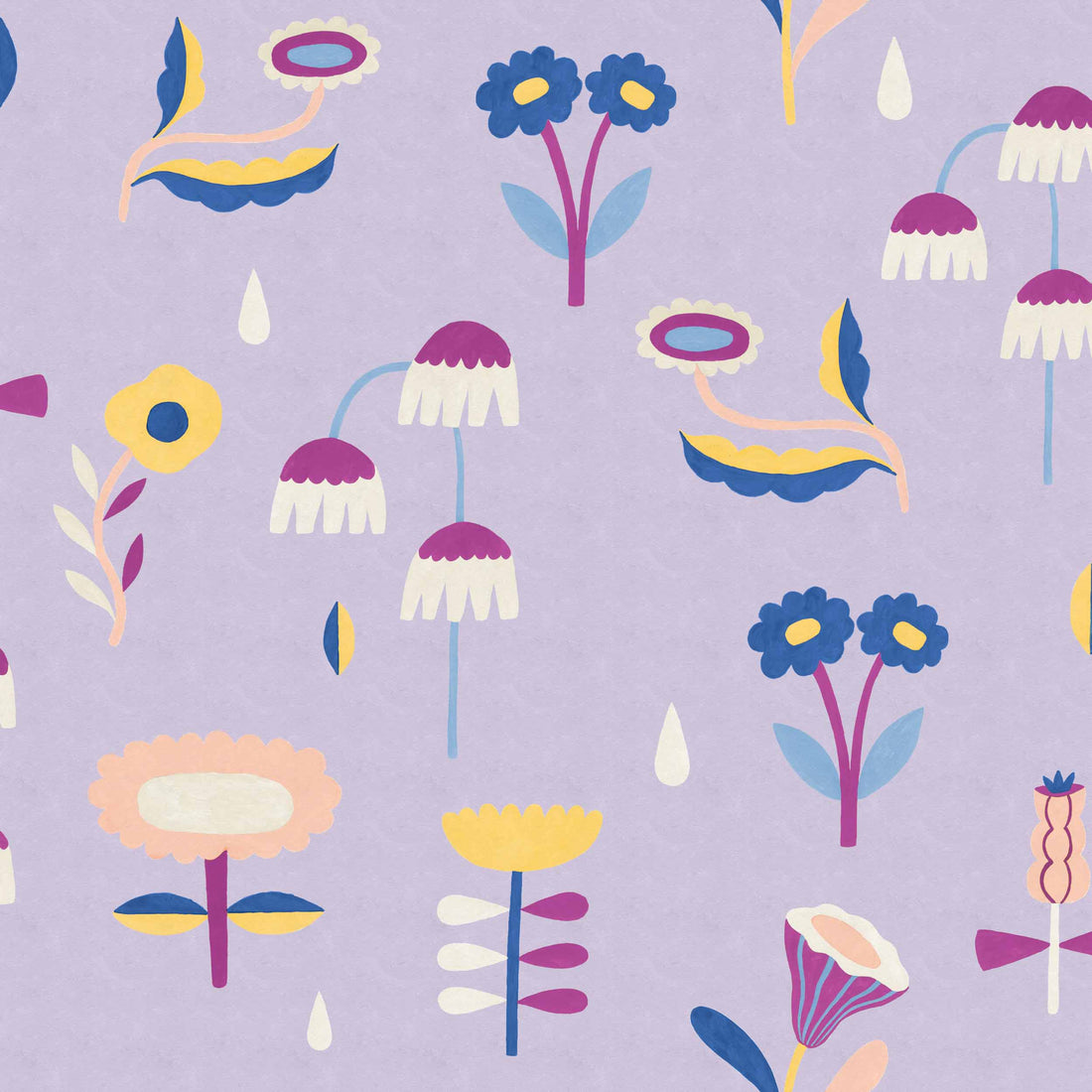 Coordonné behang Lush Lilac D00348
