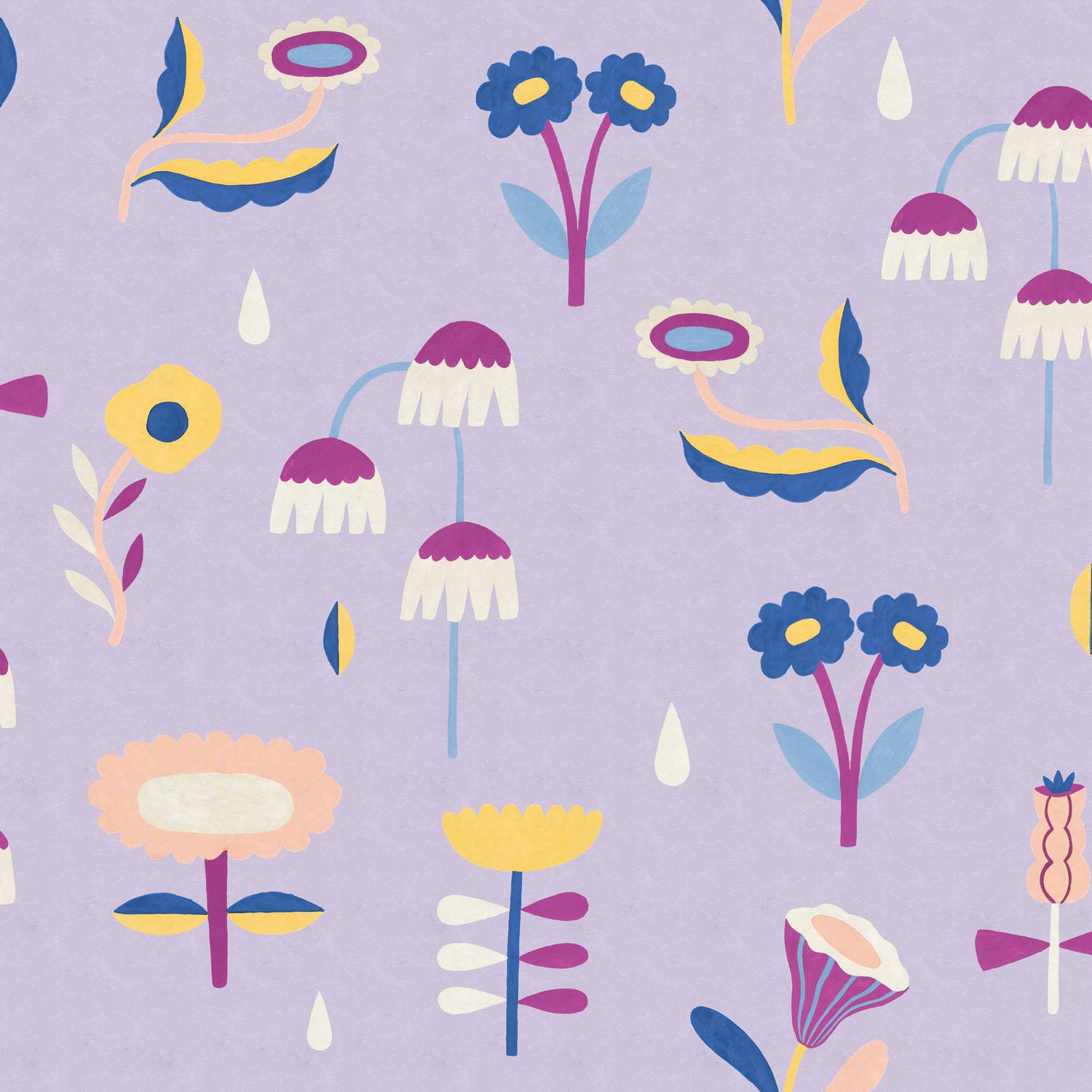 Coordonné behang Lush Lilac D00348