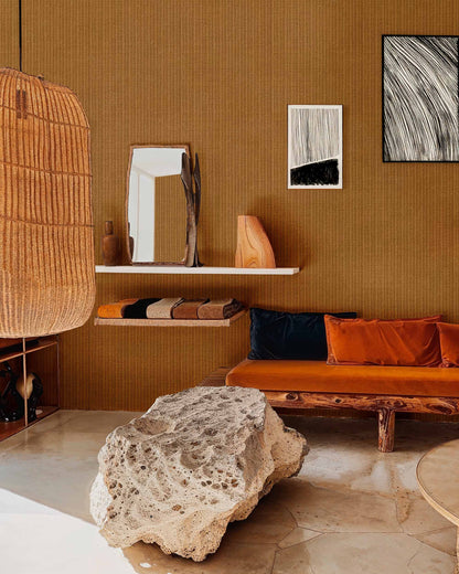 Coordonné behang Maguey Mostaza C00033