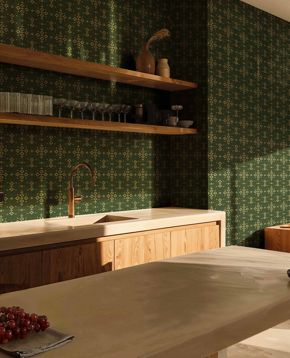 Coordonné behang Mazahua Cactus C00013