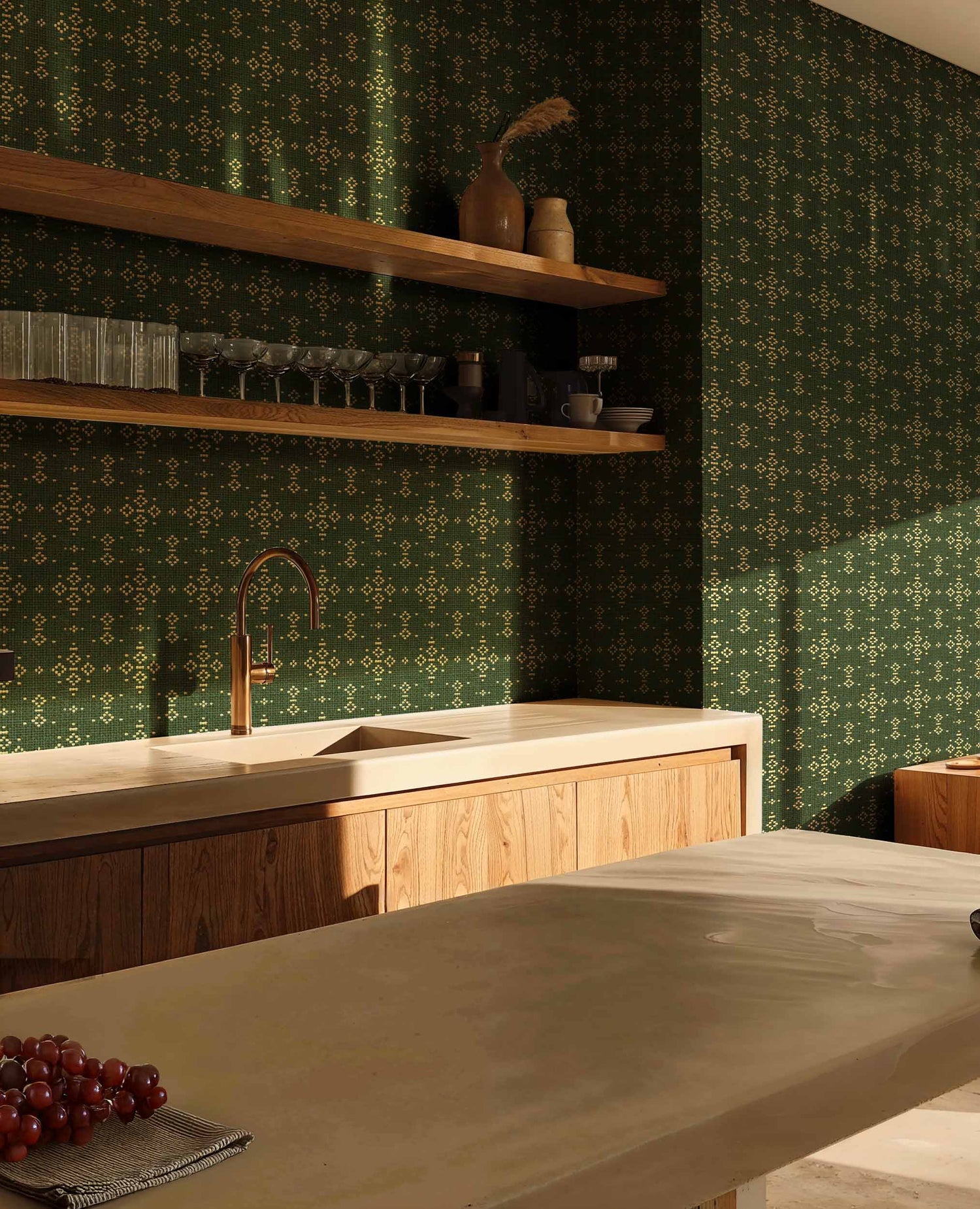 Coordonné behang Mazahua Cactus C00013