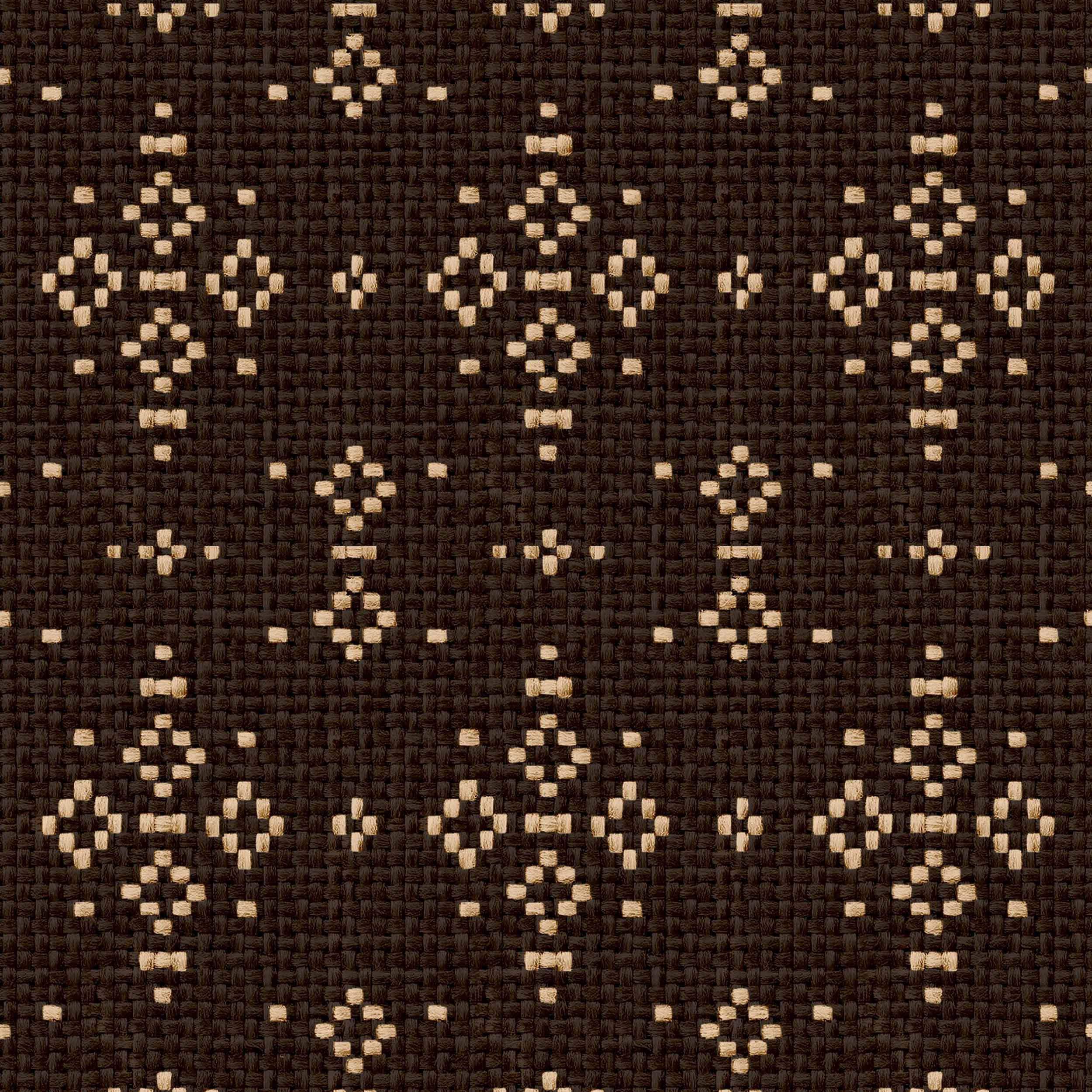 Coordonné behang Mazahua Carbón C00014