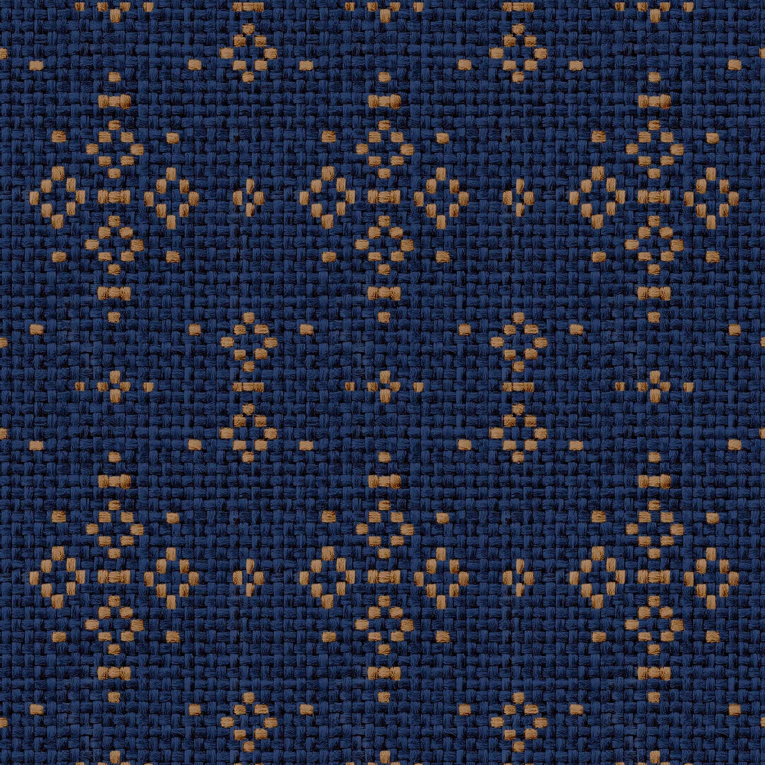 Coordonné behang Mazahua Índigo C00012