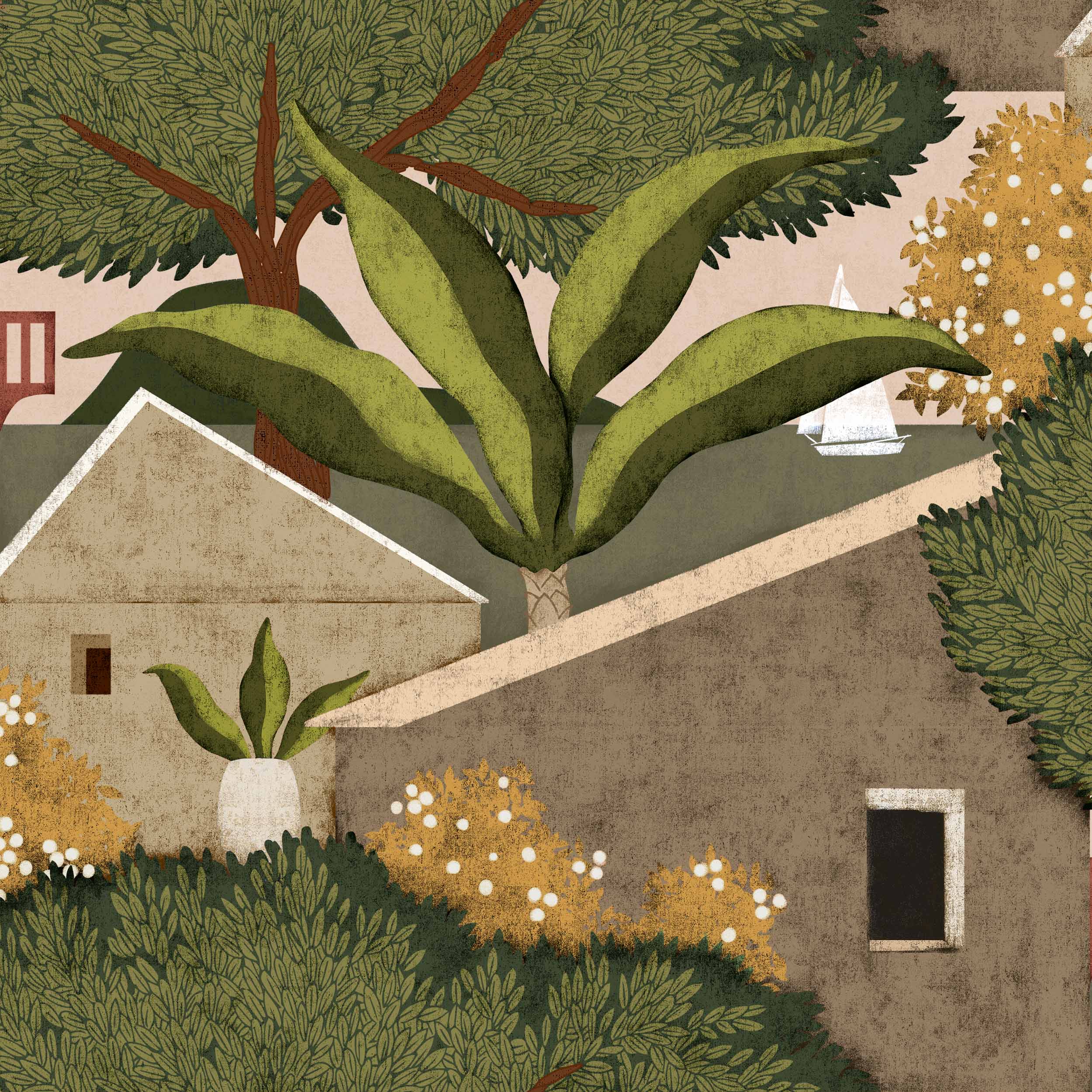 Coordonné behang Nopoló Cactus C00008