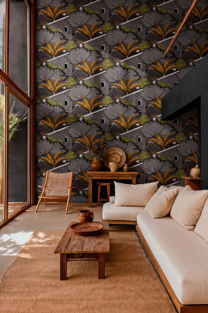 Coordonné behang Nopoló Carbón C00009