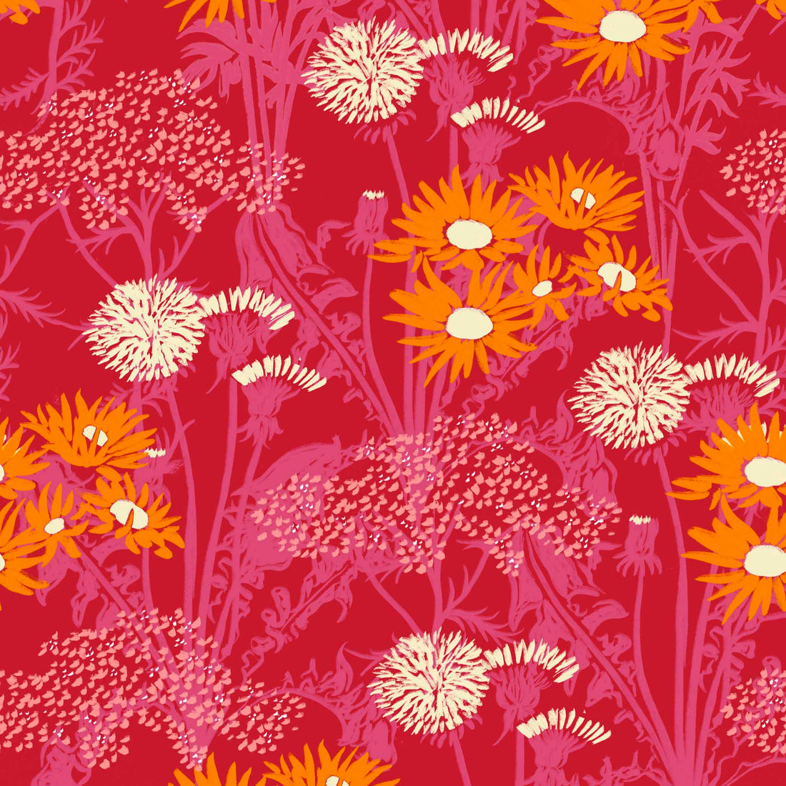 Coordonné behang Picnic Pink C00105