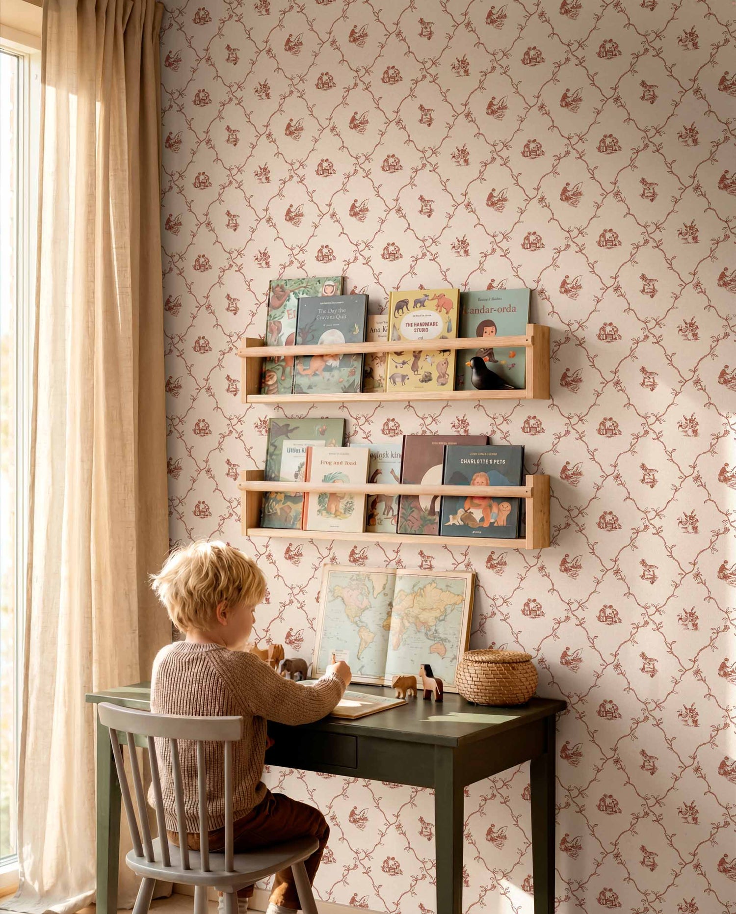 Coordonné behang Scenes Cherry D00322