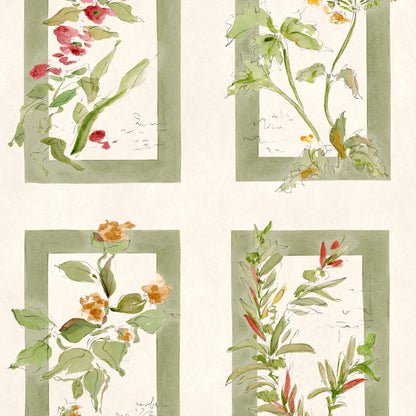 Coordonné behang Sta Cruz Celadon YSP0631