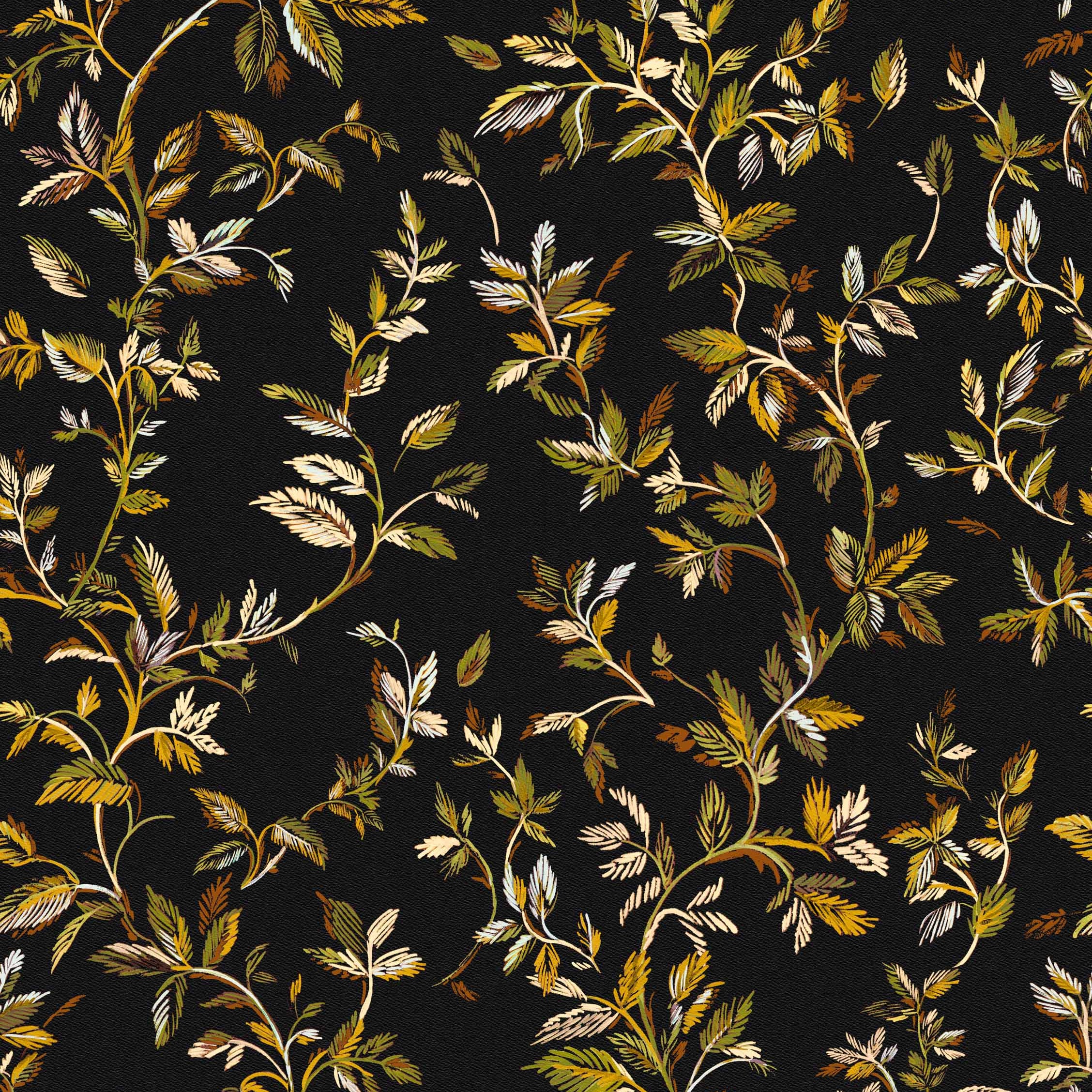 Coordonné behang Tenango Carbón C00044