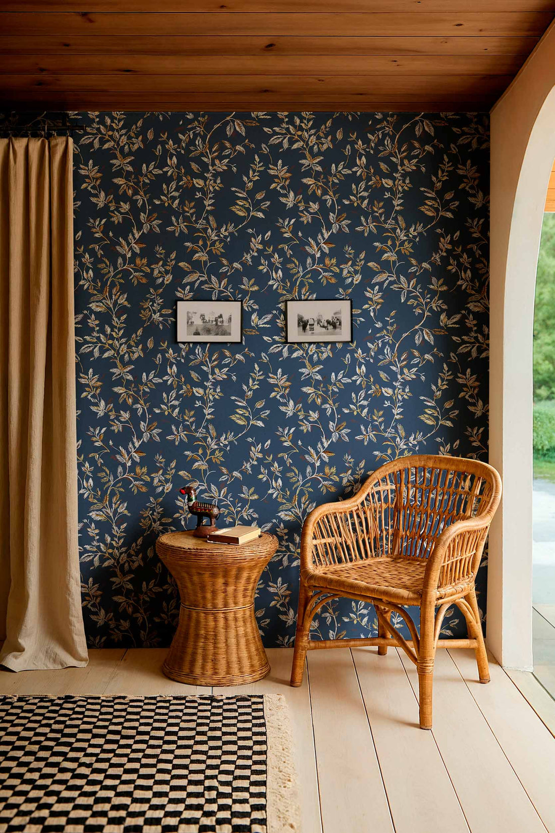 Coordonné behang Tenango Índigo C00042