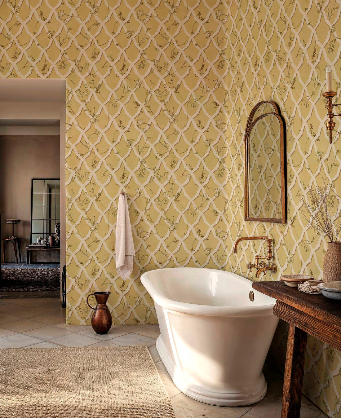 Coordonné behang Triana Ocre YSP0613