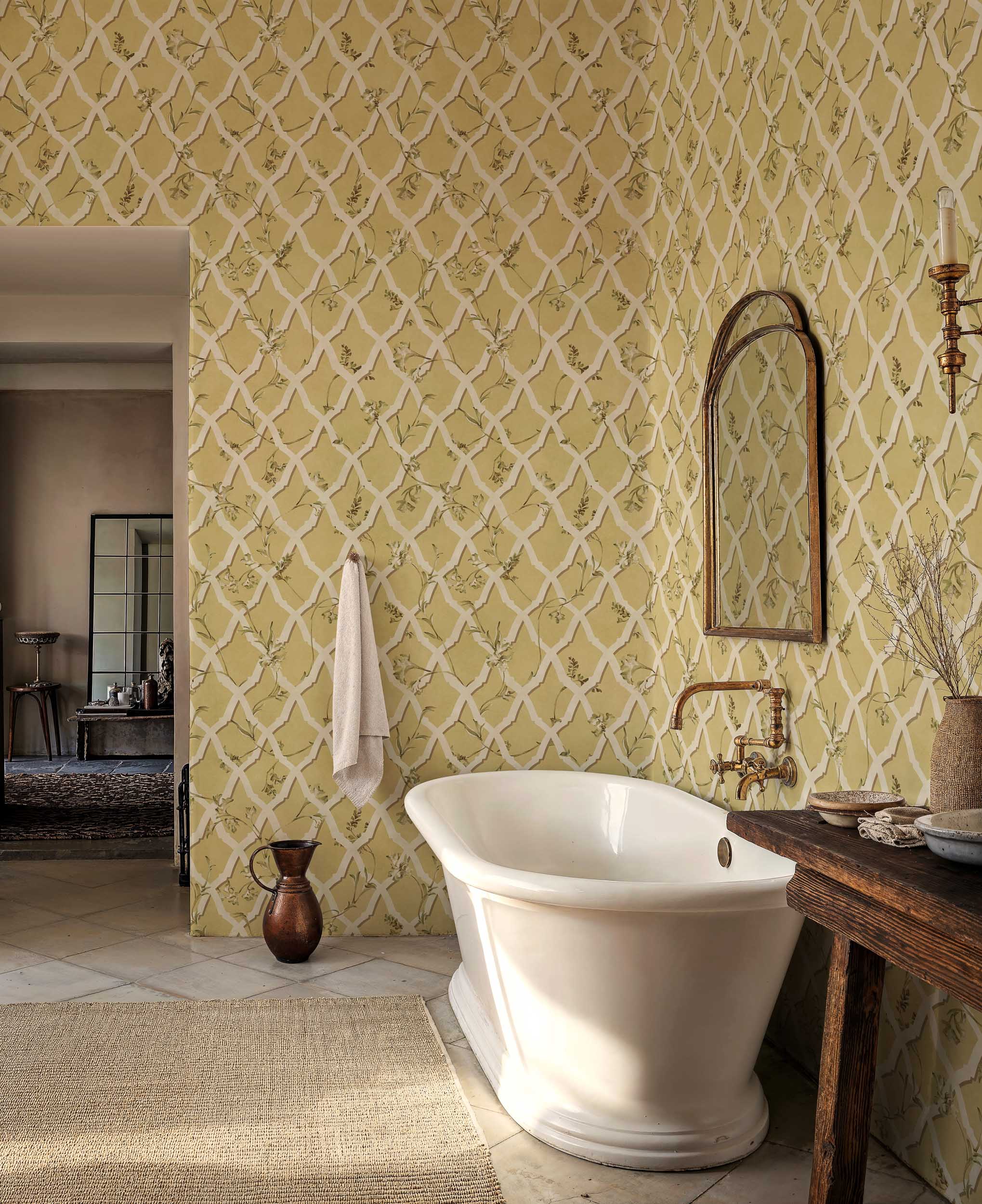 Coordonné behang Triana Ocre YSP0613