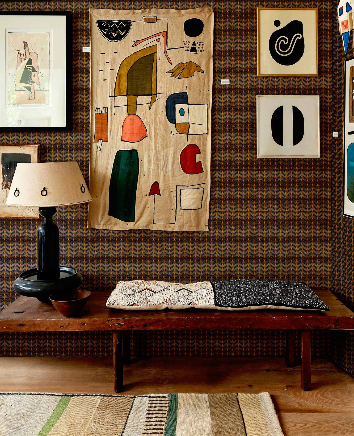 Coordonné behang Tule Índigo C00017