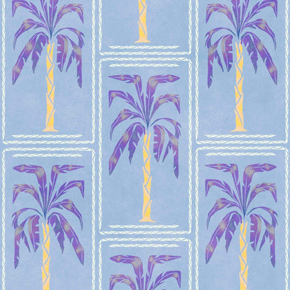 Coordonné behang Veraneo Blue C00117