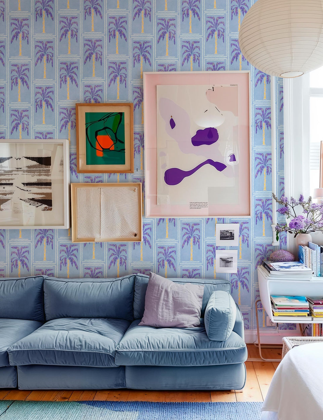 Coordonné behang Veraneo Blue C00117