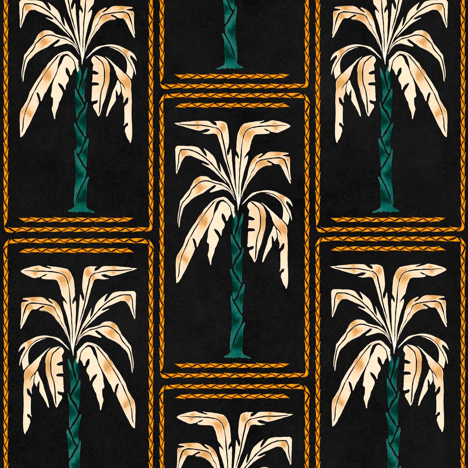 Coordonné behang Veraneo Noir C00116