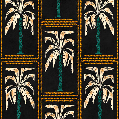 Coordonné behang Veraneo Noir C00116